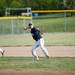 Saline junior Michael Barnett throws to first during a double header against Pioneer on Monday, May 20. Daniel Brenner I AnnArbor.com